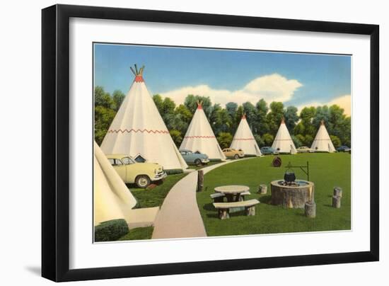 Wigwam Village Motel-null-Framed Art Print
