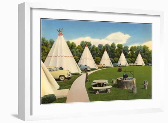 Wigwam Village Motel-null-Framed Art Print