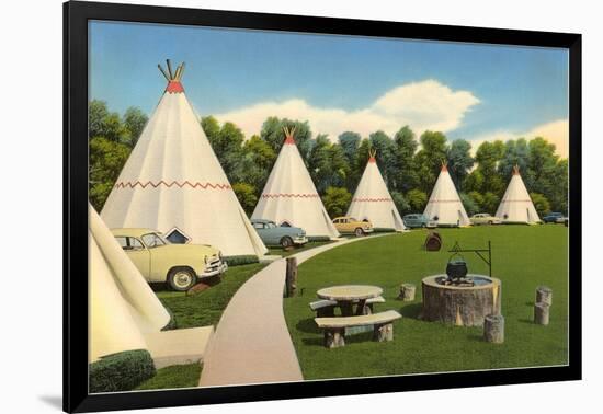 Wigwam Village Motel-null-Framed Art Print