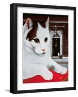 Wilberforce, the Number 10 Cat, 1987-Frances Broomfield-Framed Giclee Print