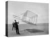 Wilbur and Orville Wright Flying Glider Photograph-Lantern Press-Stretched Canvas