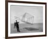 Wilbur and Orville Wright Flying Glider Photograph-Lantern Press-Framed Art Print