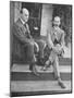 Wilbur and Orville Wright on the Steps of Their Home-null-Mounted Photographic Print