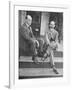 Wilbur and Orville Wright on the Steps of Their Home-null-Framed Photographic Print