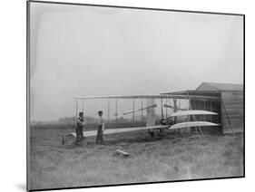 Wilbur & Orville Wright in 2nd powered machine Photograph - Dayton, OH-Lantern Press-Mounted Art Print