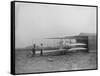 Wilbur & Orville Wright in 2nd powered machine Photograph - Dayton, OH-Lantern Press-Framed Stretched Canvas