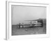 Wilbur & Orville Wright in 2nd powered machine Photograph - Dayton, OH-Lantern Press-Framed Art Print