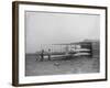 Wilbur & Orville Wright in 2nd powered machine Photograph - Dayton, OH-Lantern Press-Framed Art Print