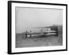 Wilbur & Orville Wright in 2nd powered machine Photograph - Dayton, OH-Lantern Press-Framed Art Print