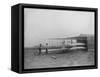 Wilbur & Orville Wright in 2nd powered machine Photograph - Dayton, OH-Lantern Press-Framed Stretched Canvas