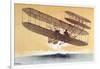Wilbur Wright (1867-1912) in His 'Flyer', before 1914 (Colour Litho)-Leon Pousthomis-Framed Giclee Print