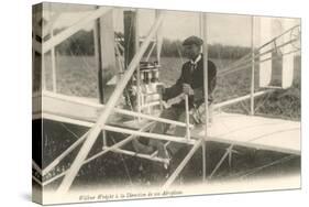 Wilbur Wright at the Controls-null-Stretched Canvas