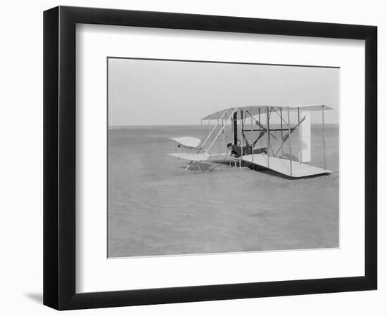 Wilbur Wright Crash Landing in Wright Flyer, 1903-Science Source-Framed Giclee Print