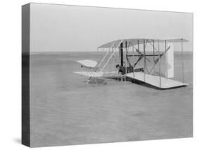 Wilbur Wright Crash Landing in Wright Flyer, 1903-Science Source-Stretched Canvas