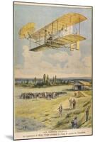 Wilbur Wright Demonstrates His Flying Machine Over the Racecourse-Paul Dufresne-Mounted Photographic Print