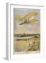 Wilbur Wright Demonstrates His Flying Machine Over the Racecourse-Paul Dufresne-Framed Premium Photographic Print