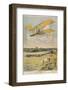 Wilbur Wright Demonstrates His Flying Machine Over the Racecourse-Paul Dufresne-Framed Photographic Print