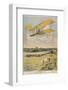 Wilbur Wright Demonstrates His Flying Machine Over the Racecourse-Paul Dufresne-Framed Photographic Print