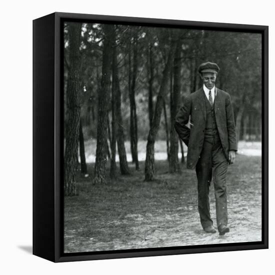 Wilbur Wright in France, 1909-null-Framed Stretched Canvas