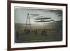 Wilbur Wright Rounds a Pylon at Auvours to Demonstrate the Manoeuvrability of His Biplane-null-Framed Photographic Print