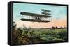 Wilbur Wright's Aeroplane View-Lantern Press-Framed Stretched Canvas