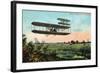 Wilbur Wright's Aeroplane View-Lantern Press-Framed Art Print