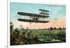 Wilbur Wright's Aeroplane View-Lantern Press-Framed Art Print