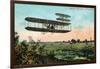 Wilbur Wright's Aeroplane View-Lantern Press-Framed Art Print