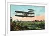 Wilbur Wright's Aeroplane View-Lantern Press-Framed Art Print