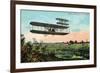 Wilbur Wright's Aeroplane View-Lantern Press-Framed Art Print