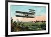 Wilbur Wright's Aeroplane View-Lantern Press-Framed Art Print