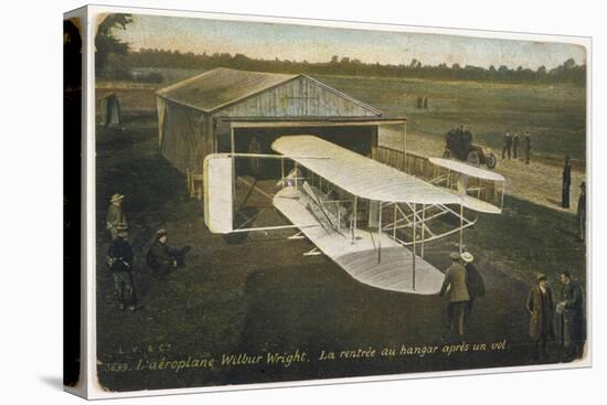 Wilbur Wright's Biplane is Returned to Its Hangar-null-Stretched Canvas