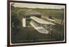 Wilbur Wright's Biplane is Returned to Its Hangar-null-Framed Art Print