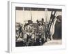 Wilbur Wright Shows His Plane to Alfonso XIII of Spain at the Ecole d'Aviation Pau France-null-Framed Photographic Print