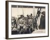 Wilbur Wright Shows His Plane to Alfonso XIII of Spain at the Ecole d'Aviation Pau France-null-Framed Photographic Print