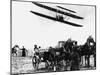 Wilbur Wright with His Plane in Flight at Pau in France, February 1909-null-Mounted Premium Photographic Print