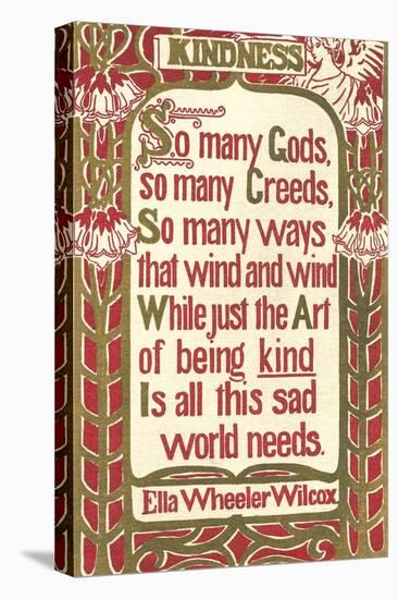 Wilcox Exhortation to Kindness-null-Stretched Canvas