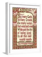 Wilcox Exhortation to Kindness-null-Framed Art Print