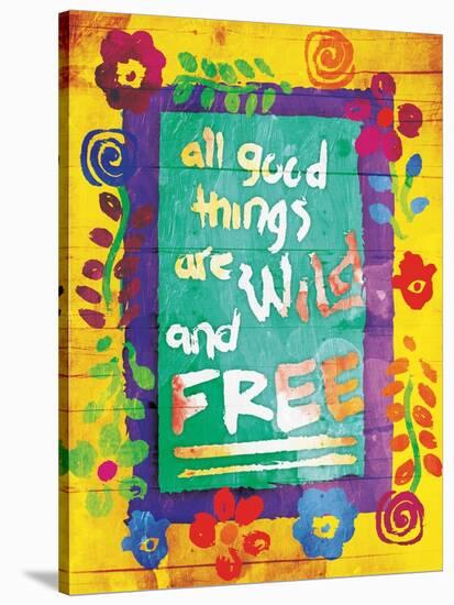 Wild And Free-Jace Grey-Stretched Canvas