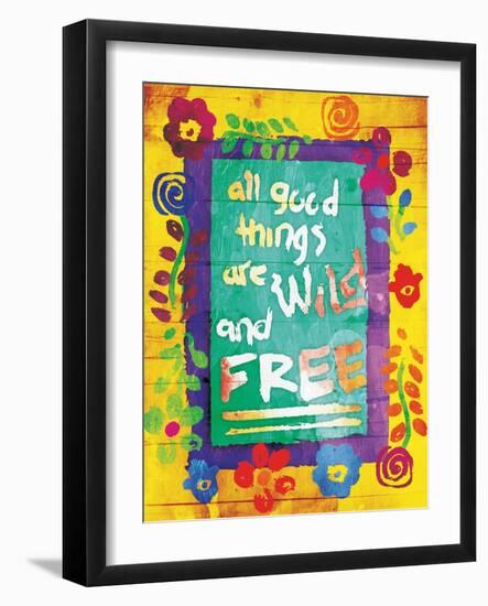 Wild And Free-Jace Grey-Framed Art Print