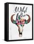Wild And Free-Jace Grey-Framed Stretched Canvas