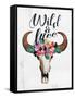 Wild And Free-Jace Grey-Framed Stretched Canvas