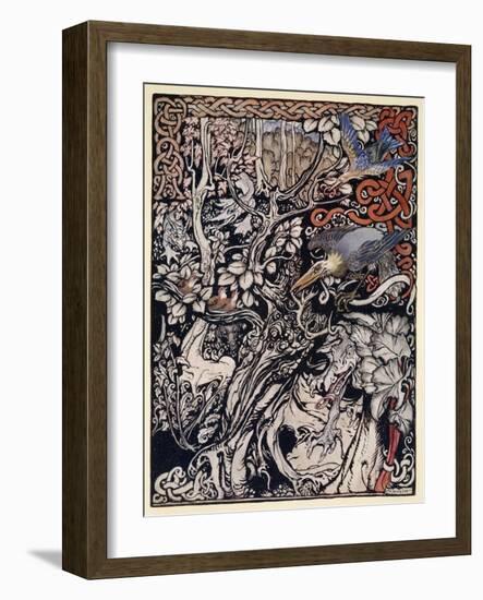 Wild and Shy and Monstrous Creatures Ranged in Her Plains and Forests'-Arthur Rackham-Framed Giclee Print