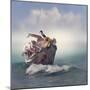 Wild Animals and Birds in an Old Boat-Svetlana Foote-Mounted Photographic Print