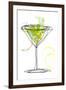 Wild Apple Martini-Jan Weiss-Framed Art Print