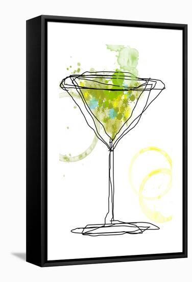 Wild Apple Martini-Jan Weiss-Framed Stretched Canvas