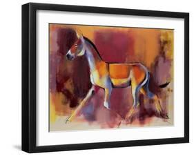 Wild Ass, Rann of Kutch, 1996-Mark Adlington-Framed Giclee Print