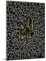 Wild at Heart - Black and Gold Palette-Cat Coquillette-Mounted Art Print