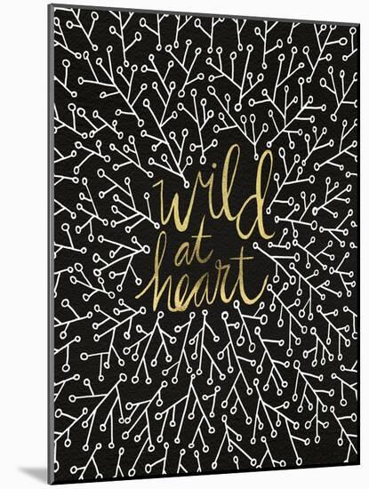 Wild at Heart - Black and Gold Palette-Cat Coquillette-Mounted Art Print