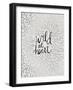 Wild at Heart - Black and Silver Palette-Cat Coquillette-Framed Art Print